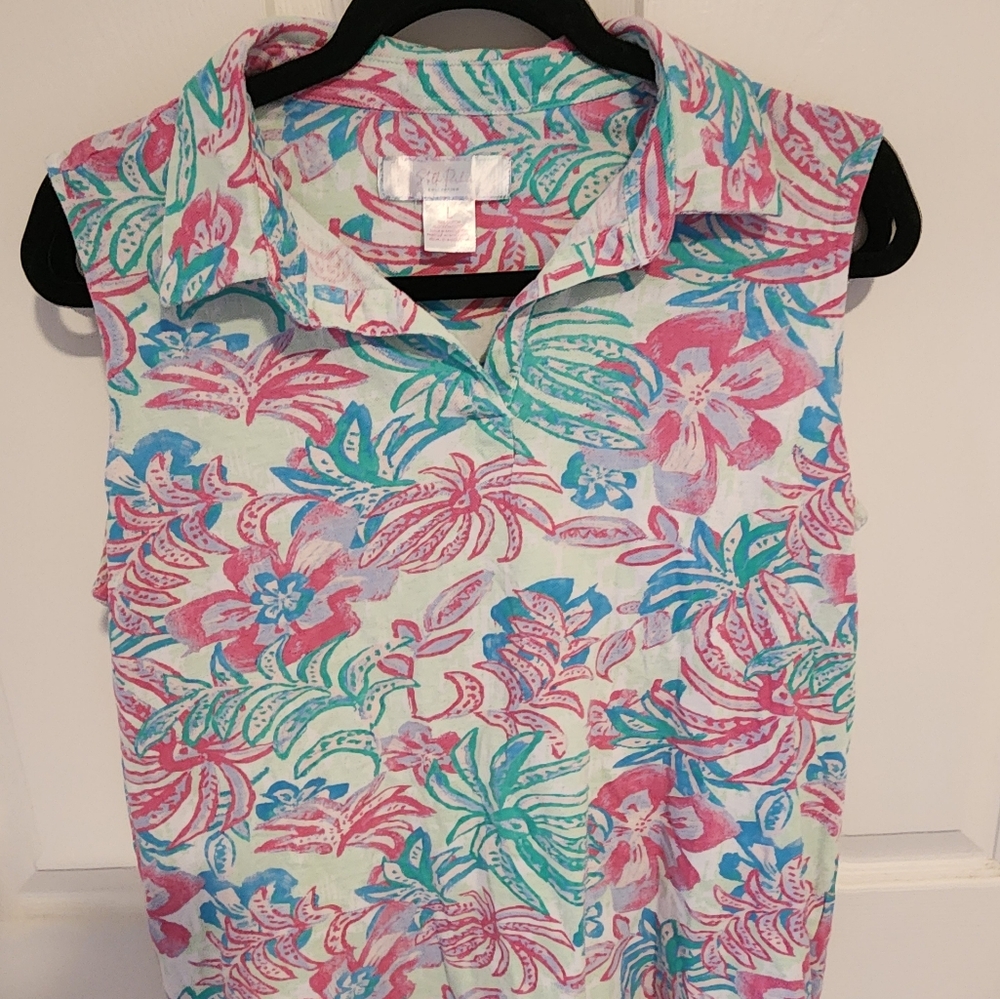 🍁2 for $15🍁 Tennis Golf Pickleball Printed Top Sz L